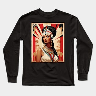 Egyptian Woman Vintage Poster Tourism Long Sleeve T-Shirt